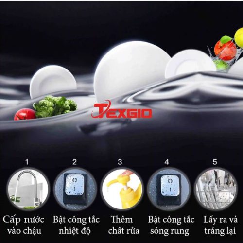 Cách sử dụng máy rửa chén công nghiệp siêu âm Texgio Ultrasonic Standard TGU-1200SS