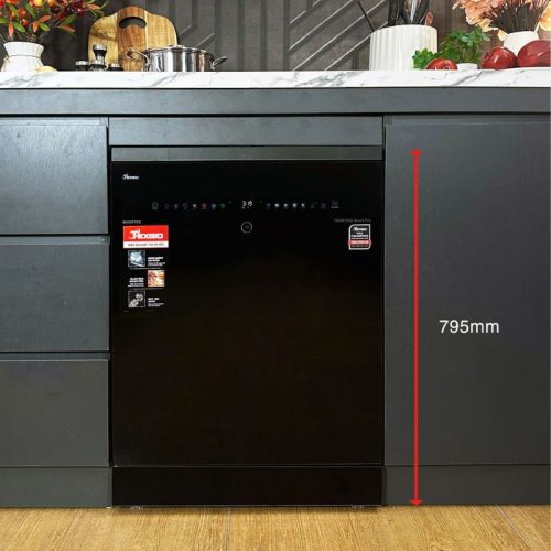 Kích thước máy rửa bát Texgio TGDM795B Smart Pro